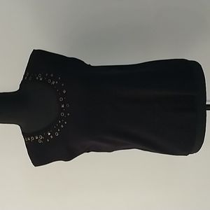 Travelsmith Black Knit Sweater Sleeveless - Large